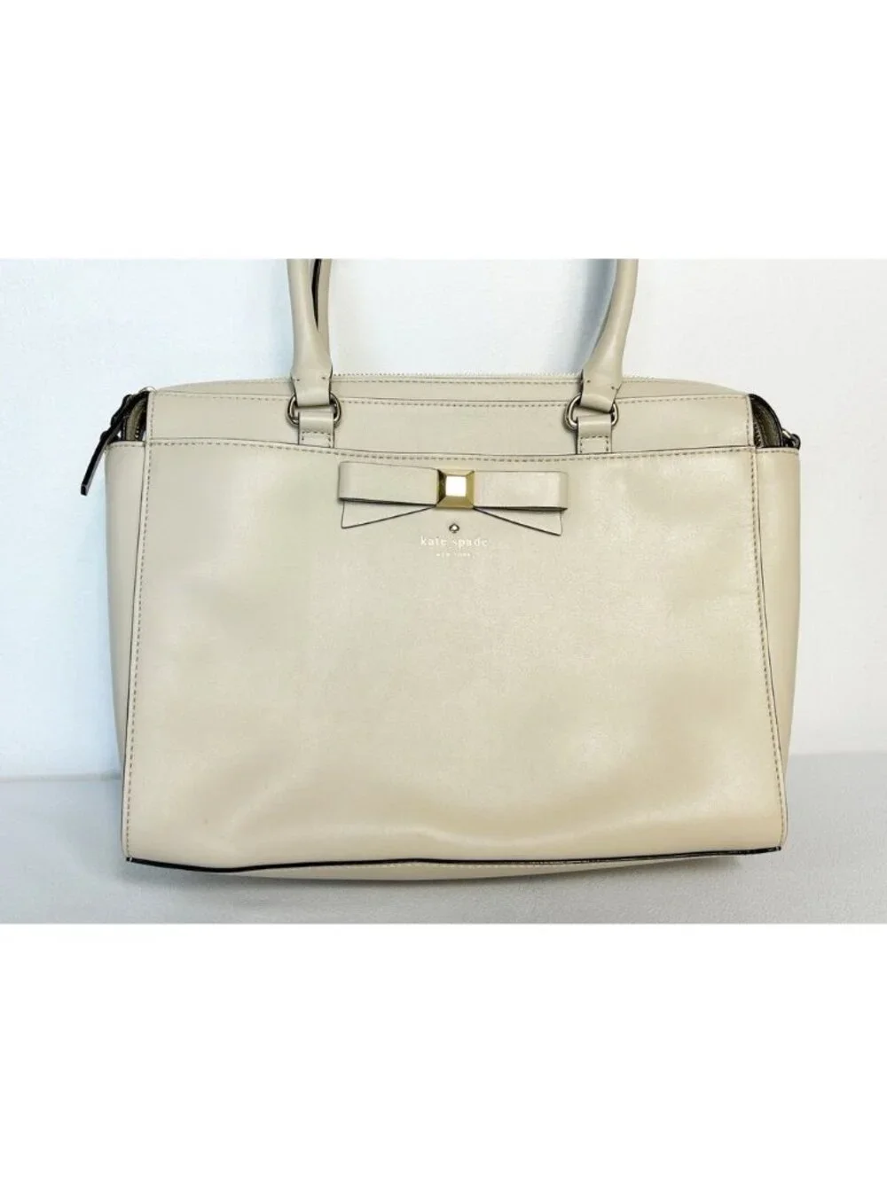 Kate Spade The Holly Street Jeanne Satchel in Ostrich Egg Cream